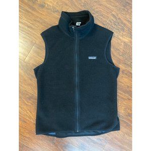 Patagonia Full Zip Unisex Flyer Vest Black Made in USA Style 24002 Polyester Siz